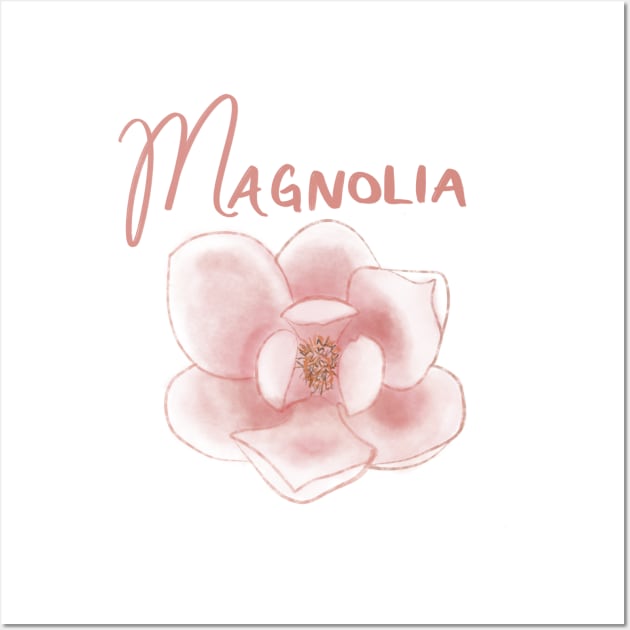 Magnolia Wall Art by Kinda Kels